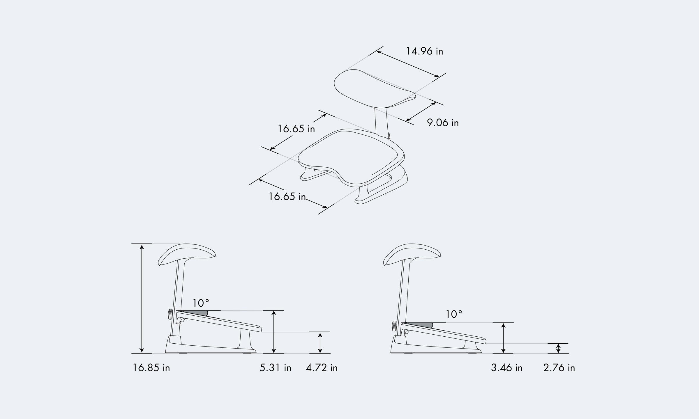 LiberNovo Footrest — Ergonomic Support for Better Circulation and Comfort