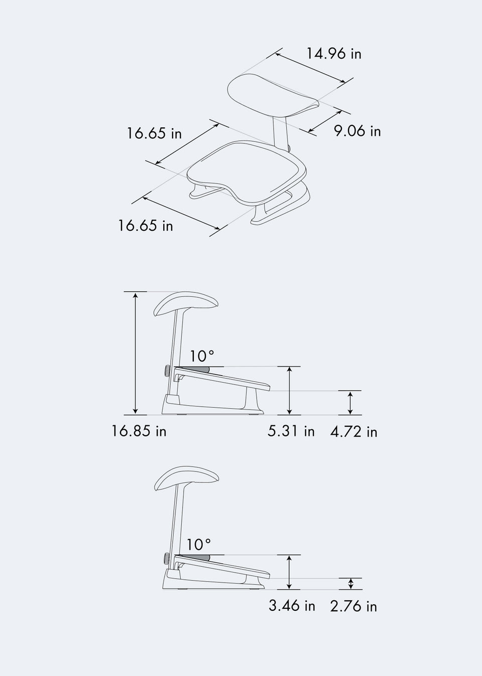 Foot Rest Dimensions LiberNovo Footrest — Ergonomic Support for Better Circulation and Comfort