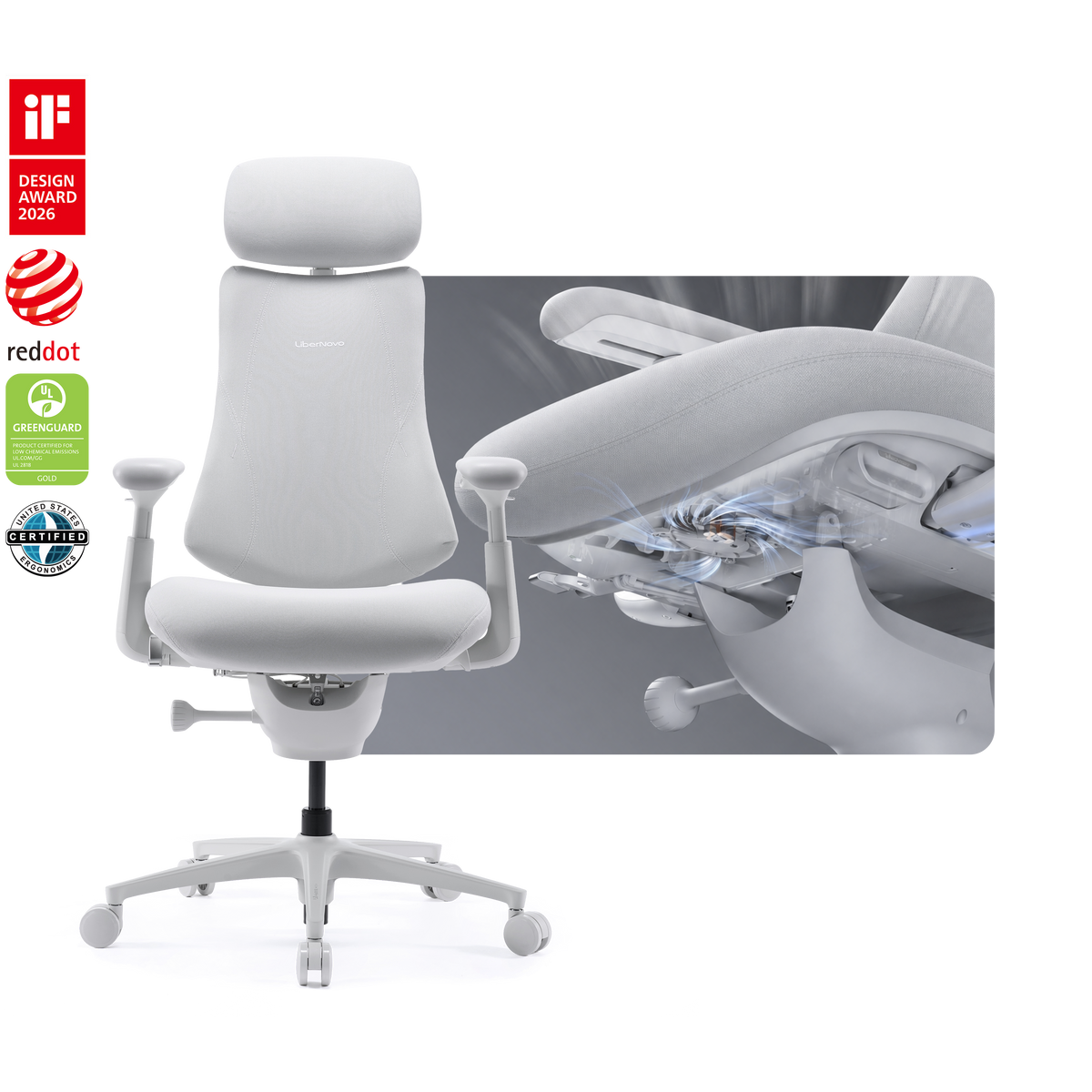 LiberNovo Omni Pro Dynamic Ergonomic Chair
