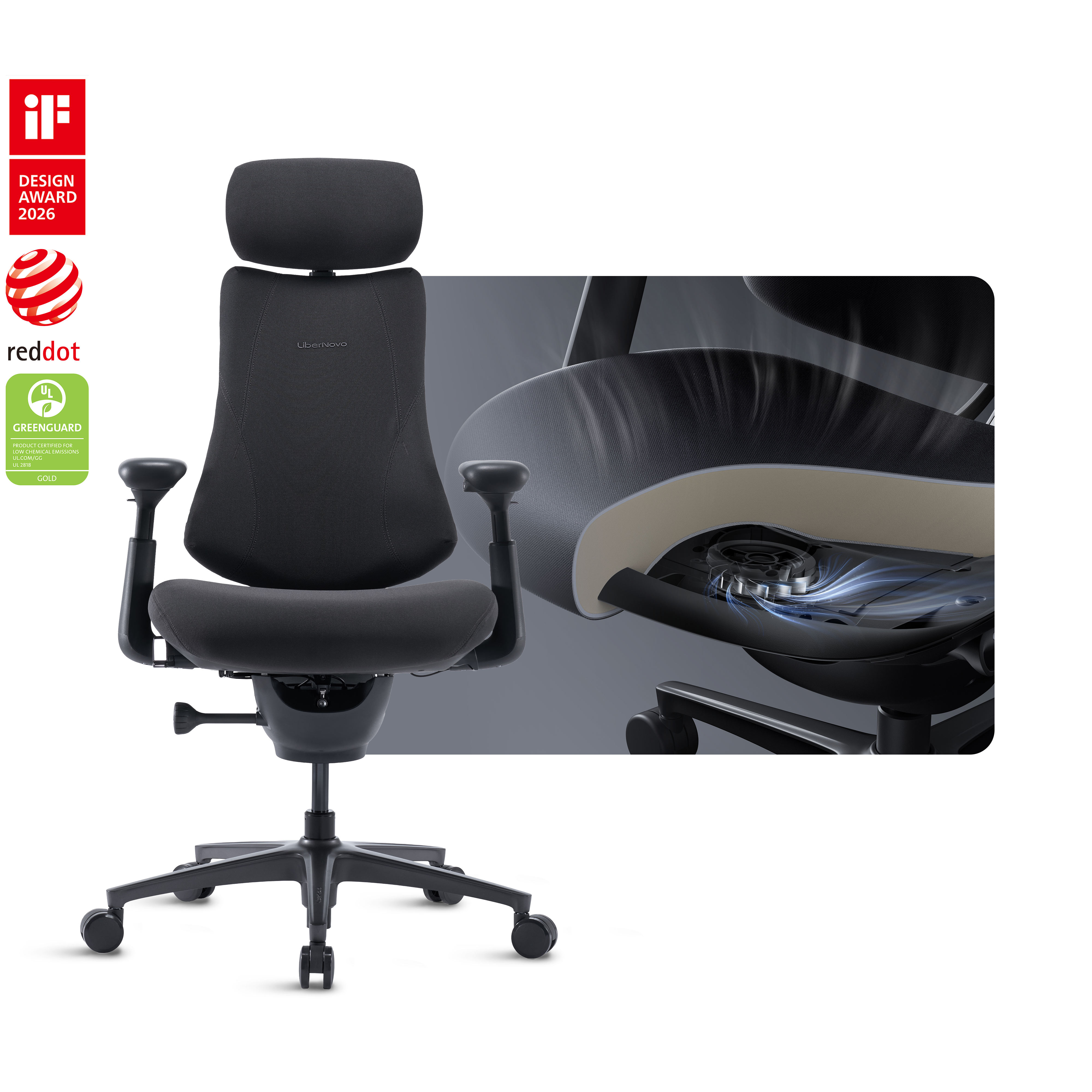 LiberNovo Omni Pro Dynamic Ergonomic Chair